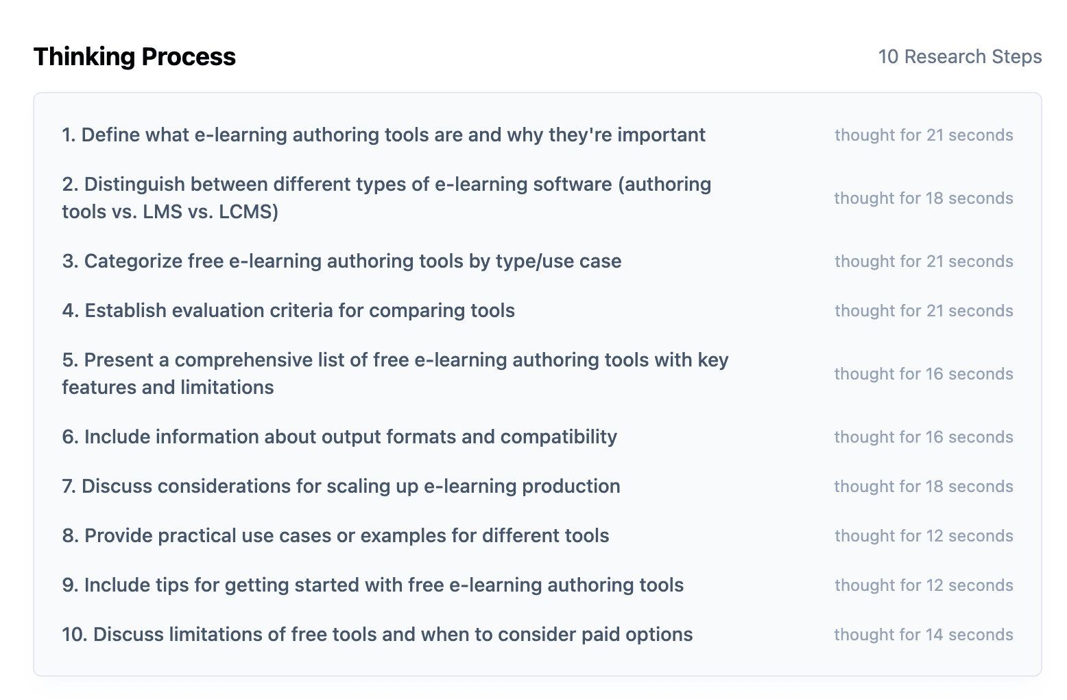 Adaptify thinking through article research